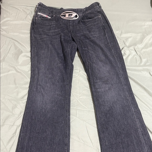 Stylish Gray Denim Diesel Jean original with Unique Belt Detail